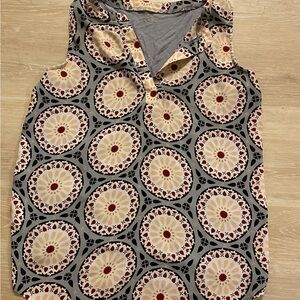LOFT outlet Gray and pink Sleeveless Top